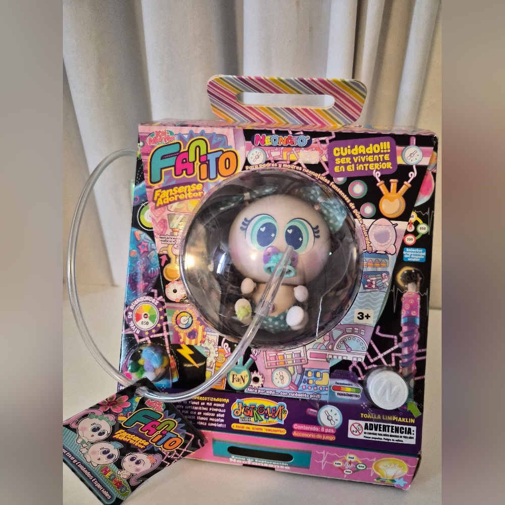Interactive Doll with Blue and Pink Features